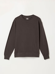 FatFace Georgia Chocolate Brown Crew Sweat Top - Image 6 of 6