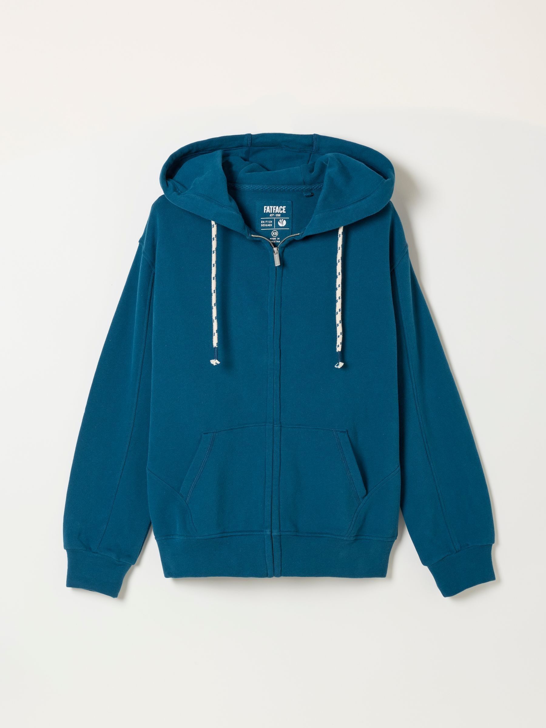 Buy FatFace Fern Indigo Blue Zip Through Hoodie from Next USA