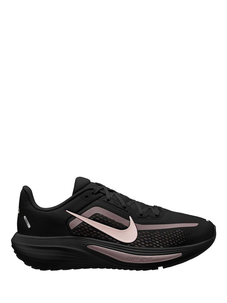 Nike Black Pink Quest 7 Road Running Trainers - Image 1 of 4 Nike Black Pink Quest 7 Road Running Trainers - Image 1 of 4