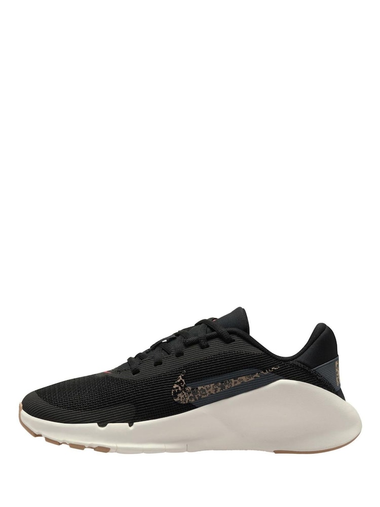 Nike Black Leopard Flex Train Workout Trainers - Image 2 of 4 Nike Black Leopard Flex Train Workout Trainers - Image 2 of 4