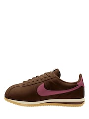 Nike Brown Pink Cortez Trainers - Image 2 of 4