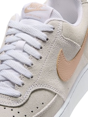 Nike Neutral/White Court Vision Low Trainers - Image 9 of 10
