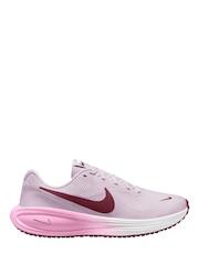 Nike Pink Burgundy Revolution 8 Road Running Trainers - Image 1 of 4