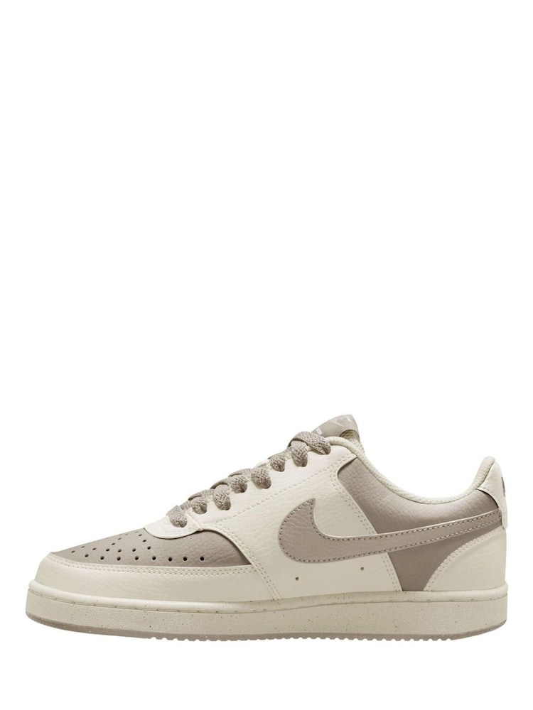 Nike Cream Phantom Court Vision Low Trainers - Image 2 of 3