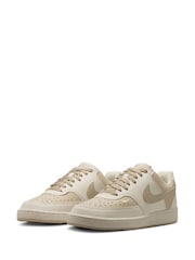 Nike Cream Phantom Court Vision Low Trainers - Image 5 of 11