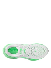 Nike White Illusion Green Vomero 18 Road Running Trainers - Image 3 of 4
