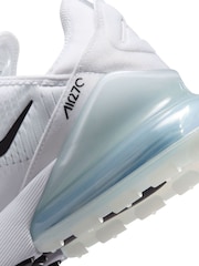 Nike Black White Air Max 270 Trainers - Image 6 of 7