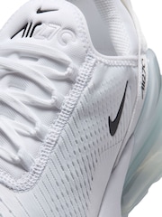 Nike Black White Air Max 270 Trainers - Image 7 of 7