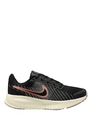 Nike Black Rose Gold Run Defy Road Running Trainers - Image 1 of 4