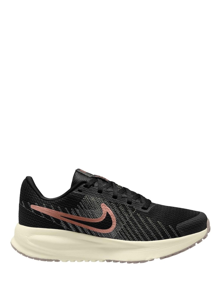 Nike Black Rose Gold Run Defy Road Running Trainers - Image 1 of 4 Nike Black Rose Gold Run Defy Road Running Trainers - Image 1 of 4