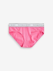 Victoria's Secret Pink/Blue Hipster Logo 4 Pack Knickers - Image 4 of 7