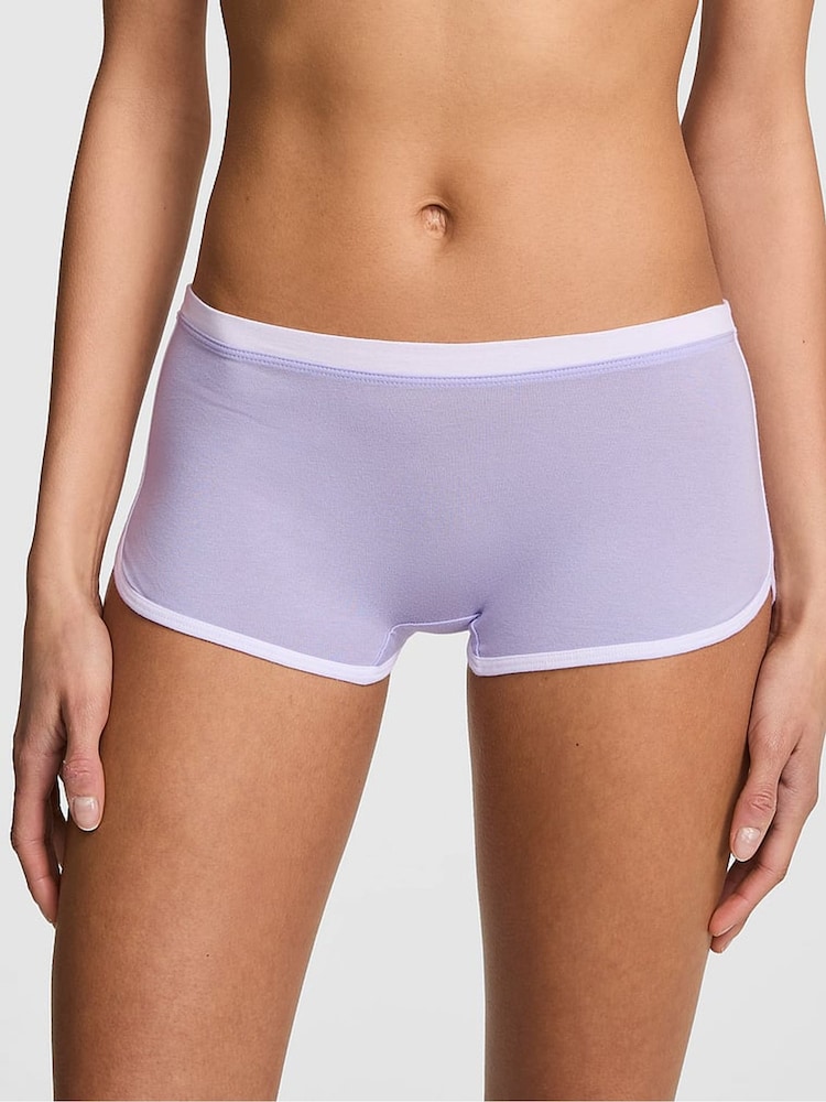 Victoria's Secret Pink Sweet Lavender Purple Boyshort Cotton Knickers - Image 1 of 2