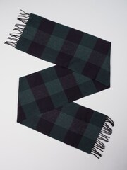 Brook Taverner Blue Check Scarf - Image 2 of 4
