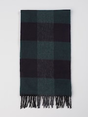 Brook Taverner Blue Check Scarf - Image 3 of 4