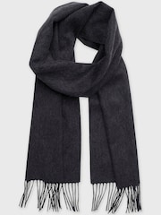 Brook Taverner Grey Pure Lambswool Scarf - Image 3 of 4