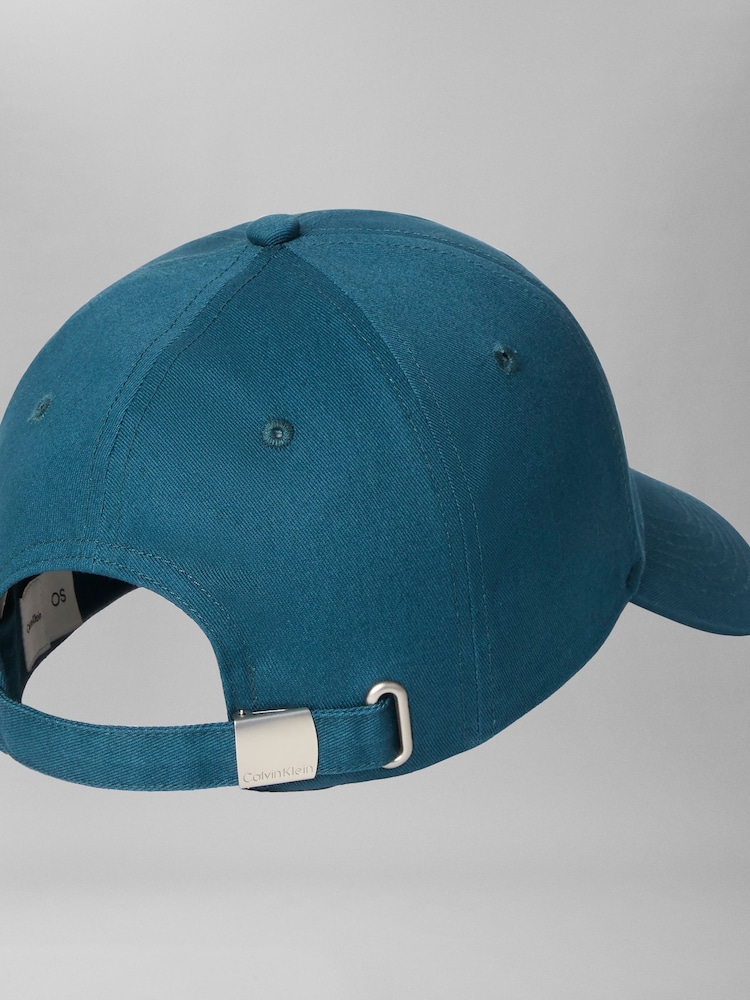Calvin Klein Blue Twill Logo Cap - Image 2 of 3