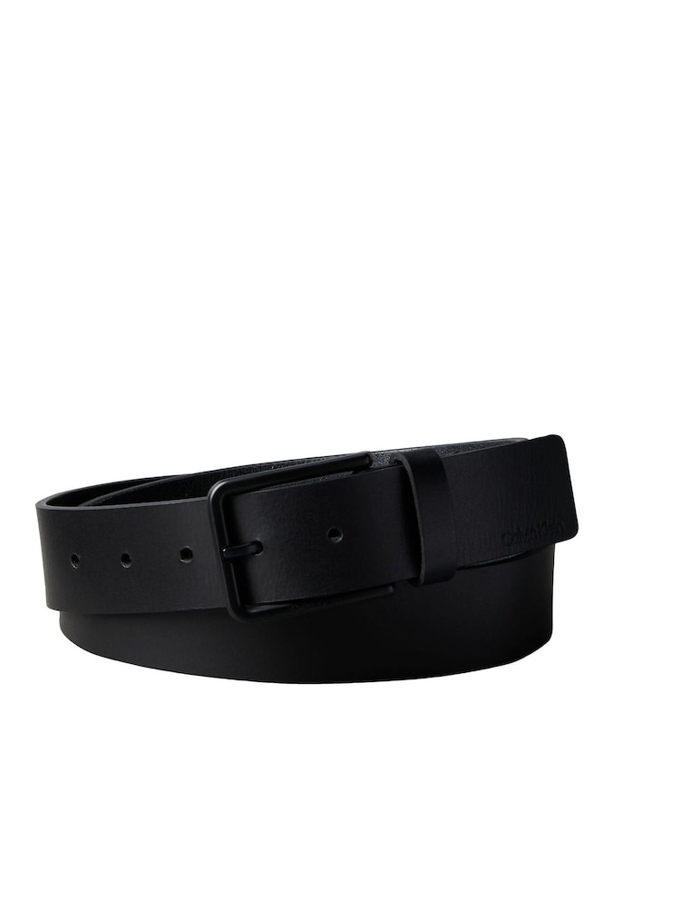 Calvin Klein Black Full-Grain Leather Belt - Image 1 of 2