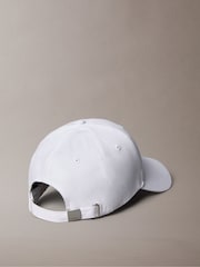 Calvin Klein White Monogram Woven Patch Cap - Image 3 of 4