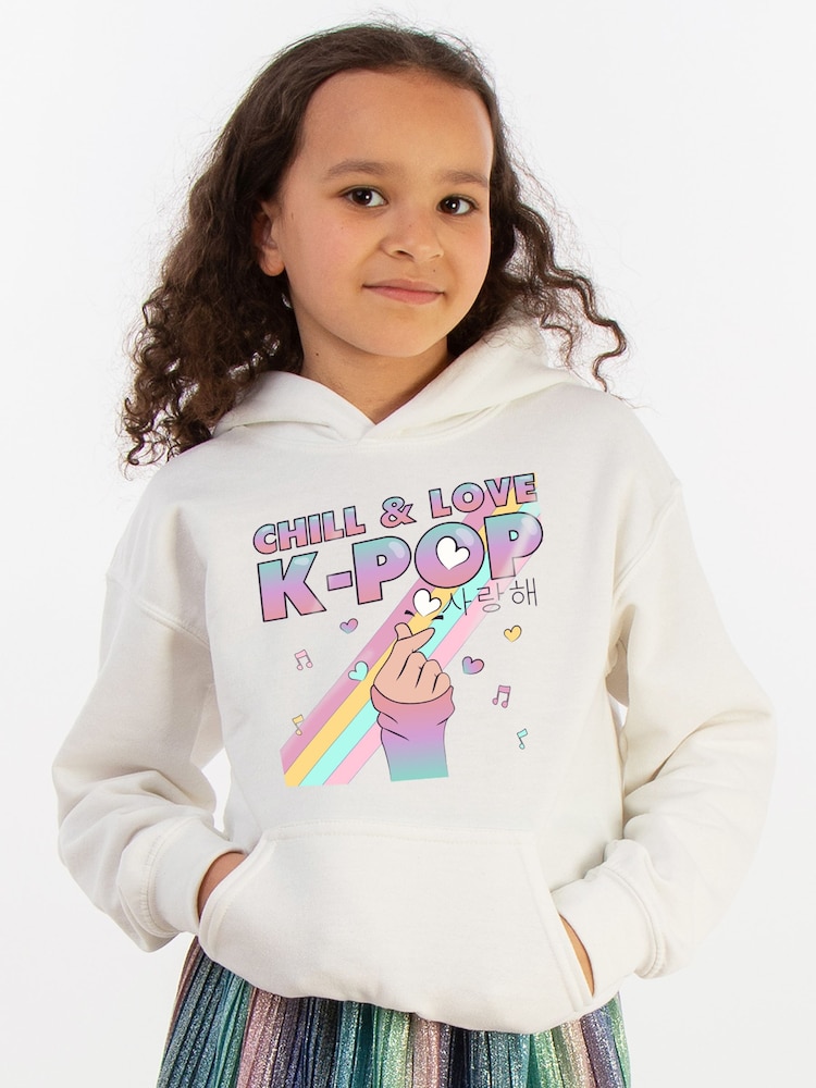 Brands In White K-Pop Chill & Love Hoodie - Image 1 of 5
