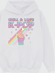 Brands In White K-Pop Chill & Love Hoodie - Image 4 of 5