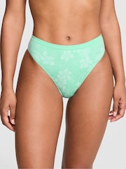 Victoria's Secret Pink Sea Green Hibiscus Brazilian Knickers - Image 1 of 2