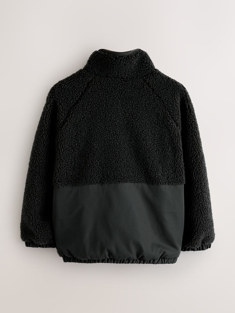 smALLSAINTS Black Underground Fleece Jacket - Image 2 of 7 smALLSAINTS Black Underground Fleece Jacket - Image 2 of 7