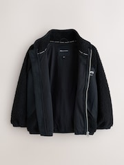 smALLSAINTS Black Underground Fleece Jacket - Image 3 of 7