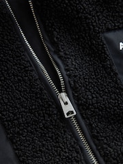 smALLSAINTS Black Underground Fleece Jacket - Image 5 of 7