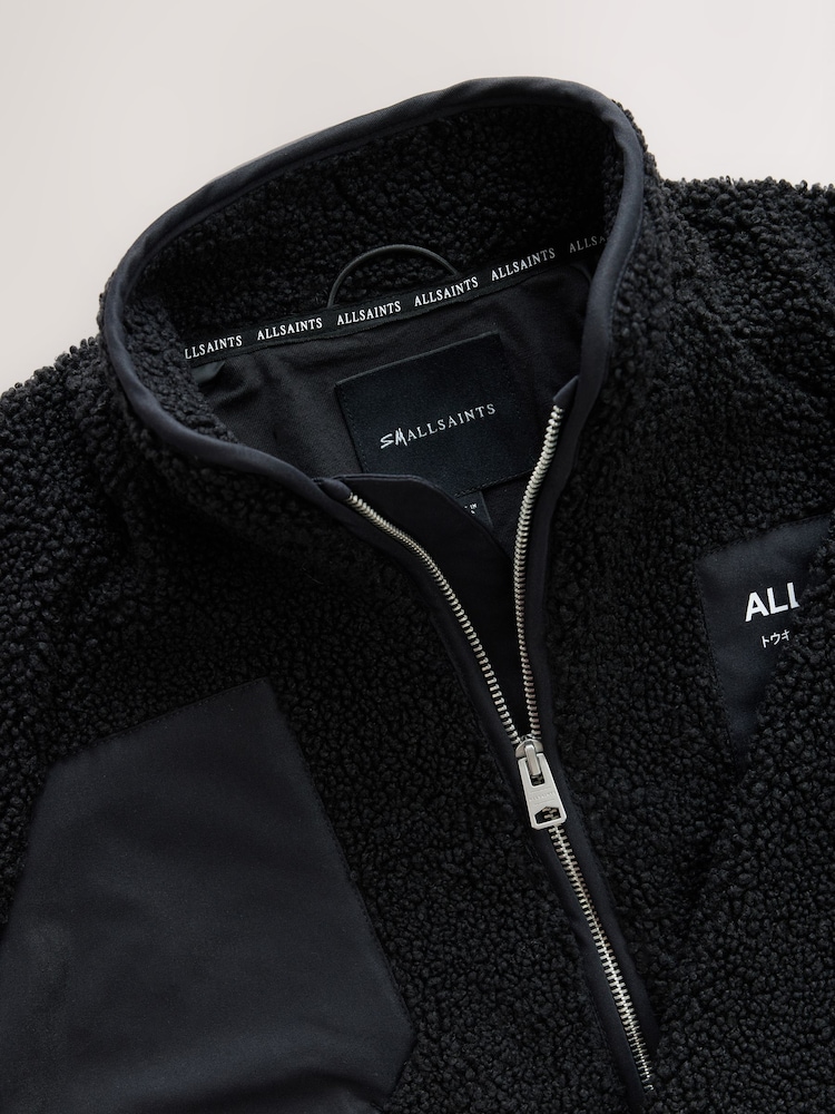 smALLSAINTS Black Underground Fleece Jacket - Image 7 of 7 smALLSAINTS Black Underground Fleece Jacket - Image 7 of 7