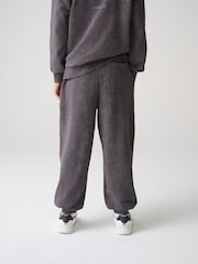 smALLSAINTS Charcoal Grey Underground Barrel Leg Joggers - Image 2 of 12