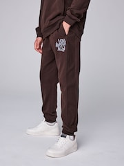 smALLSAINTS Dark Brown Orlando Oversized Hoddie and Jogger Set - Image 3 of 16