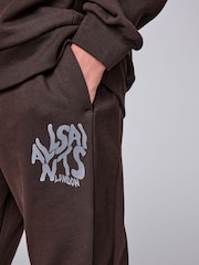 smALLSAINTS Dark Brown Orlando Oversized Hoddie and Jogger Set - Image 7 of 16
