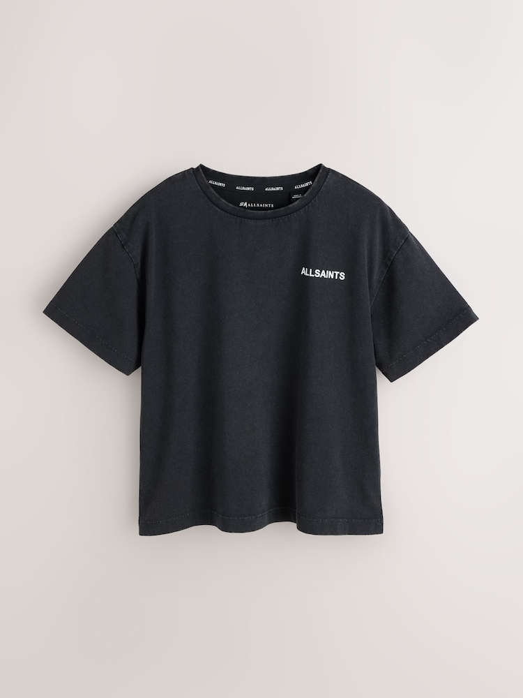 Washed Grey/Black - smALLSAINTS Logo Ronde hals Relaxed T-shirts 3 Pack - Afbeelding 2 van 8 Washed Grey/Black - smALLSAINTS Logo Ronde hals Relaxed T-shirts 3 Pack - Afbeelding 2 van 8