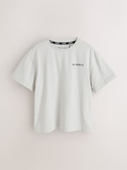 Washed Grey/Black - smALLSAINTS Logo Ronde hals Relaxed T-shirts 3 Pack - Afbeelding 4 van 8