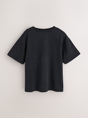 Washed Grey/Black - smALLSAINTS Logo Ronde hals Relaxed T-shirts 3 Pack - Afbeelding 5 van 8