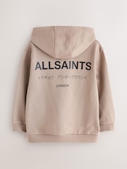 smALLSAINTS Light Brown Oversized Underground Pullover Hoodie - Image 7 of 9
