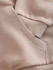 smALLSAINTS Light Brown Oversized Underground Pullover Hoodie - Image 9 of 9