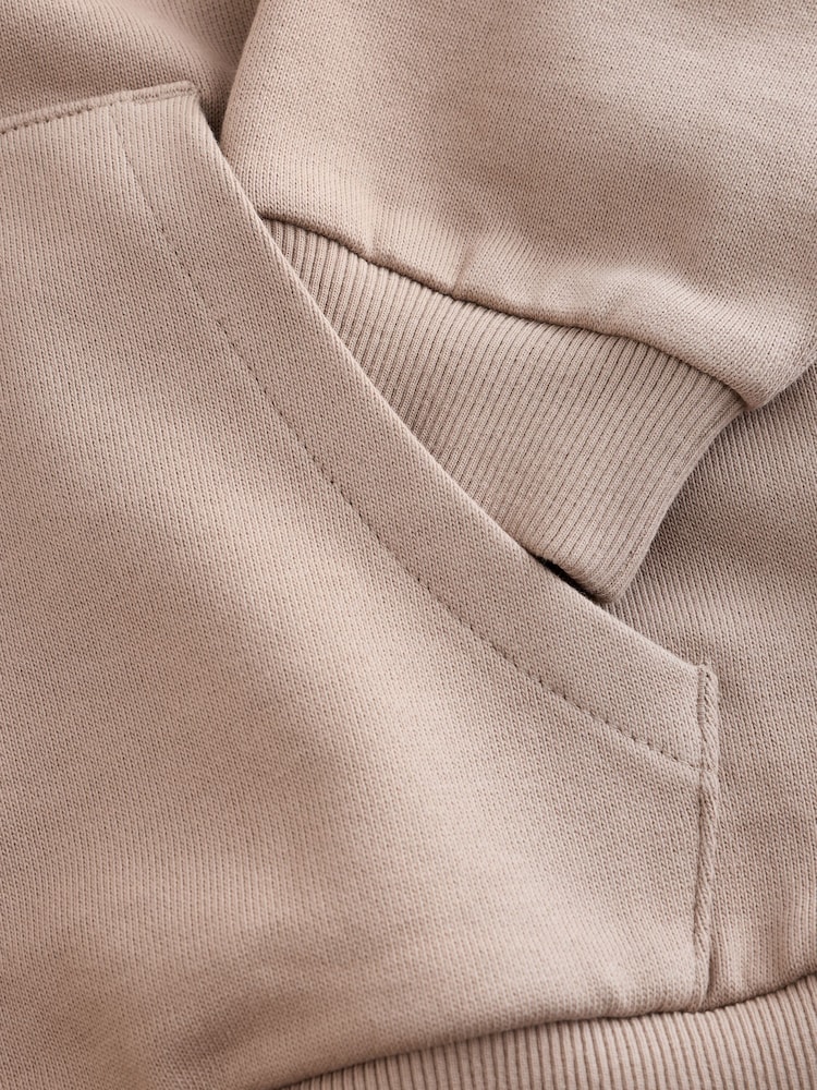 smALLSAINTS Light Brown Oversized Underground Pullover Hoodie - Image 9 of 9