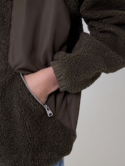smALLSAINTS Brown Underground Fleece Jacket - Image 5 of 12