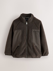 smALLSAINTS Brown Underground Fleece Jacket - Image 6 of 12
