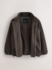 smALLSAINTS Brown Underground Fleece Jacket - Image 7 of 12