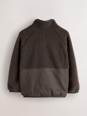smALLSAINTS Brown Underground Fleece Jacket - Image 8 of 12