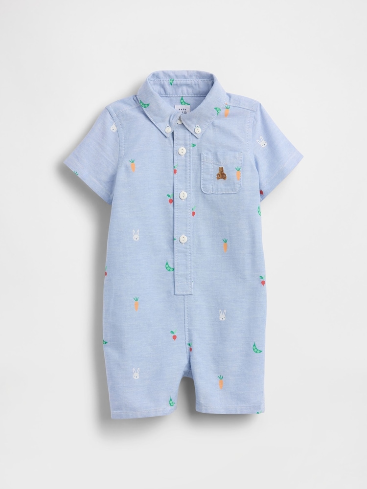 Gap Blue Short One-Piece (0-24mths) - Image 1 of 3