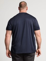 BadRhino Big & Tall Blue Ironrhino Short Sleeve Text Logo T-Shirt - Image 2 of 6