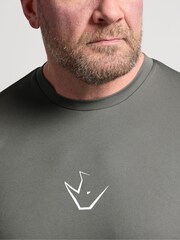 BadRhino Big & Tall Grey Ironrhino Long Sleeve Logo T-Shirt - Image 4 of 6