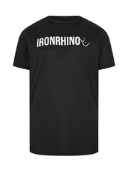 BadRhino Big & Tall Black Ironrhino Short Sleeve Text Logo T-Shirt - Image 5 of 5