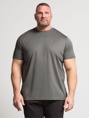 BadRhino Big & Tall Light Grey Logo T-Shirt - Image 1 of 4