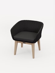 Royalcraft Black Tuscany Garden Set With 6 Elba Dining Chairs - Image 5 of 6