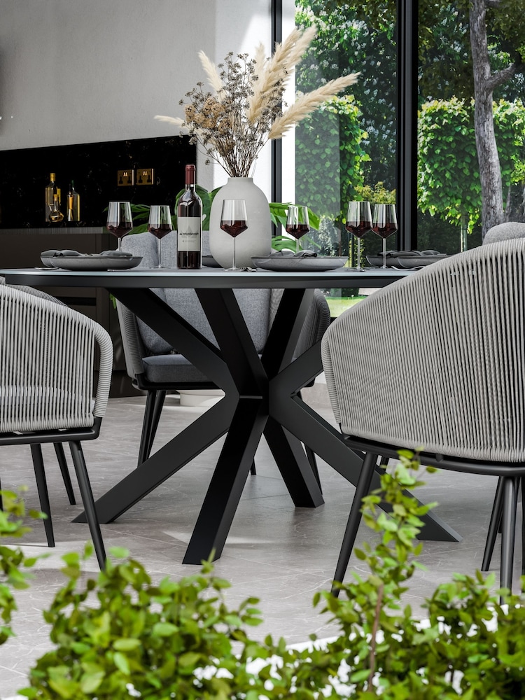 Royalcraft Set of 6 Grey Aspen Round Garden Rope Chairs - Image 2 of 6 Royalcraft Set of 6 Grey Aspen Round Garden Rope Chairs - Image 2 of 6