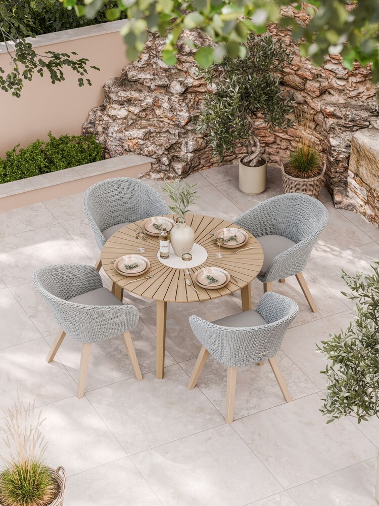 Royalcraft Natural Natural ROMA Garden Terrazzo and Sol Chairs - Image 1 of 6